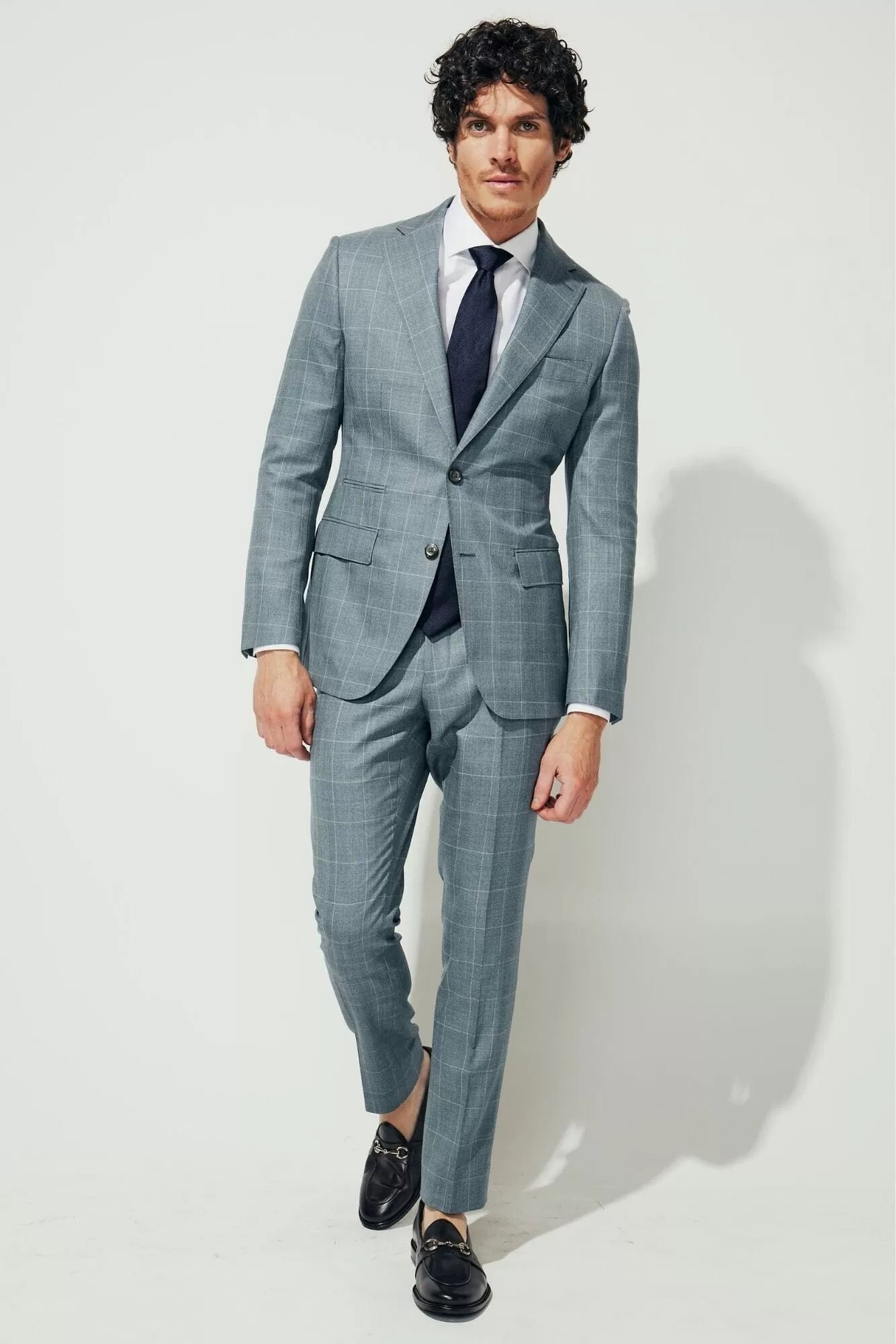 Greyson Suit - Blue Green Check