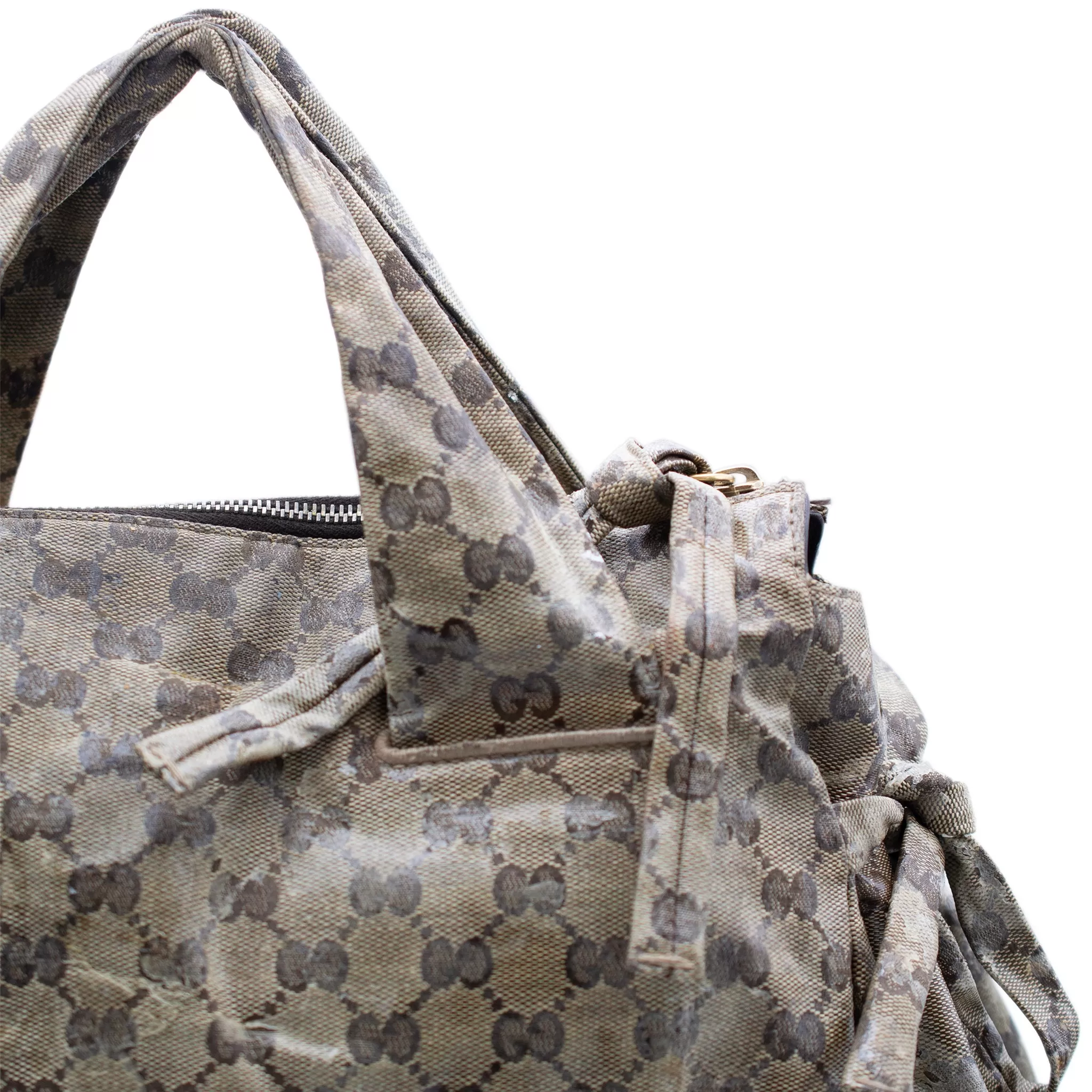 Gucci Gg Hysteria Tote Beige Leather Ladies Handbag