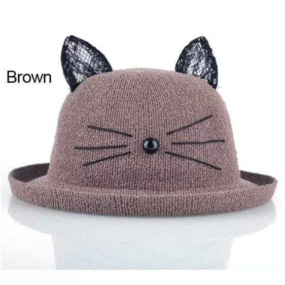 Hat Drag Kitten (Brown)