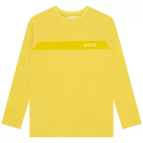 Hugo Boss Boys L/S Shirt _Lime J25M22-616