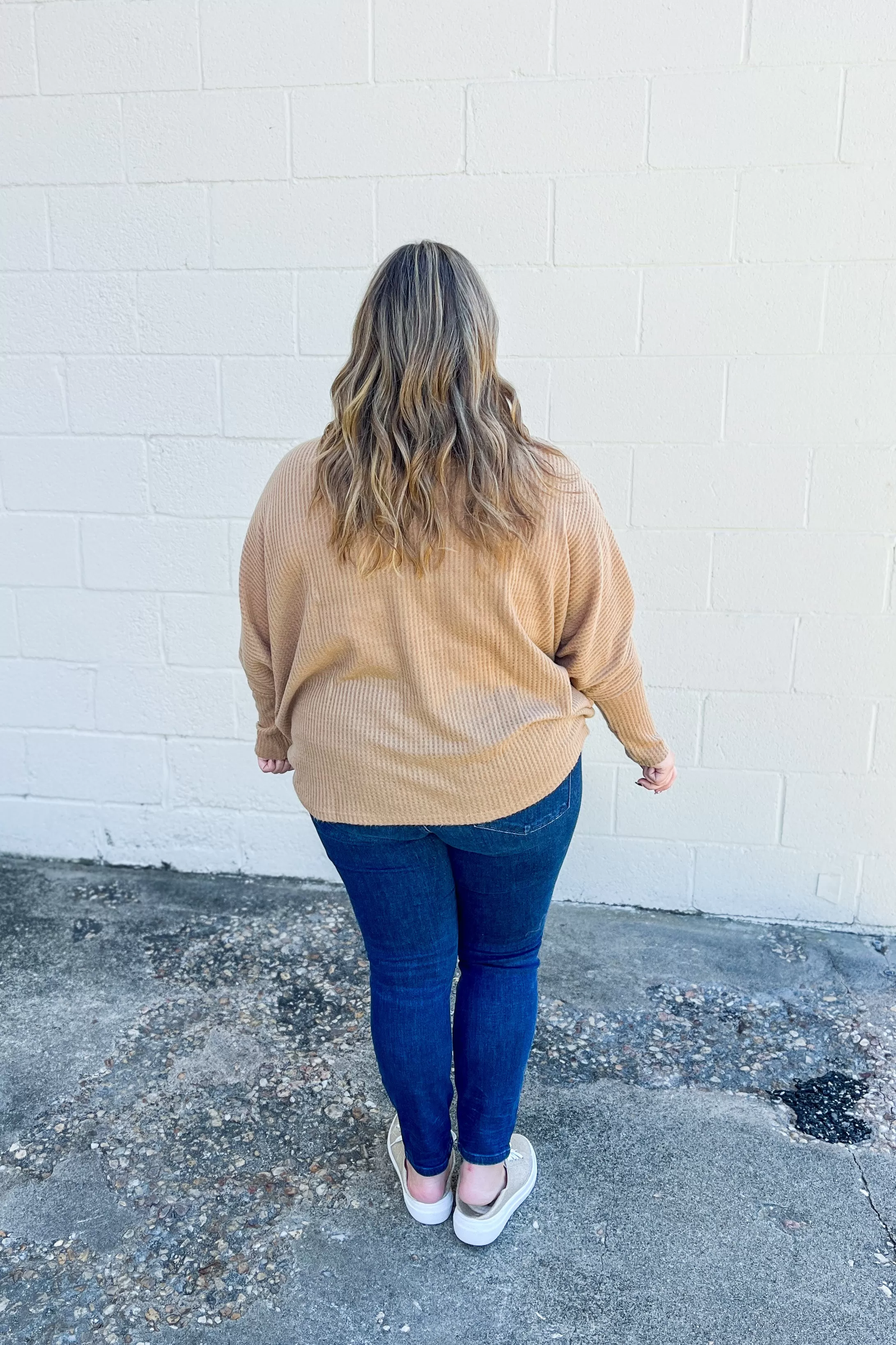 In Loving Arms Dolman Top, Camel