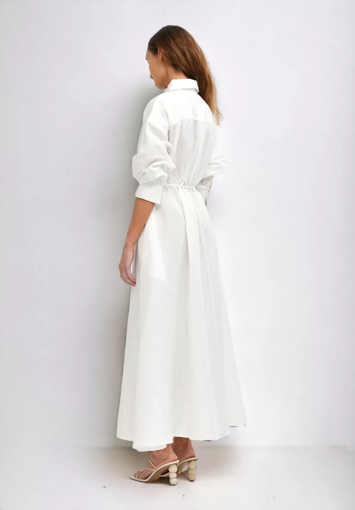 Isla Shirt Dress | Ivory