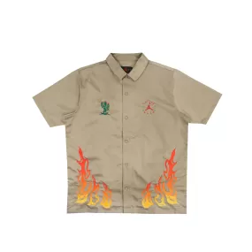 Jordan x Travis Scott Mens Button Down Shirt