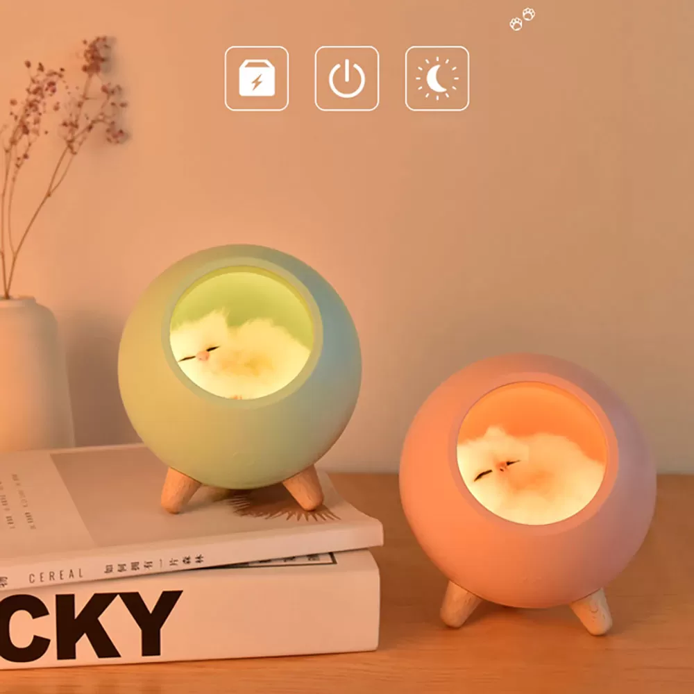 Kawaii Cat House Night Lamp (Chargeable)