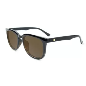 Knockaround Paso Robles Glossy Black and Tortoise Shell Fade with Amber Lens