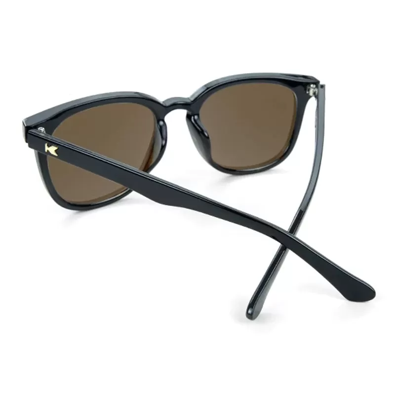 Knockaround Paso Robles Glossy Black and Tortoise Shell Fade with Amber Lens