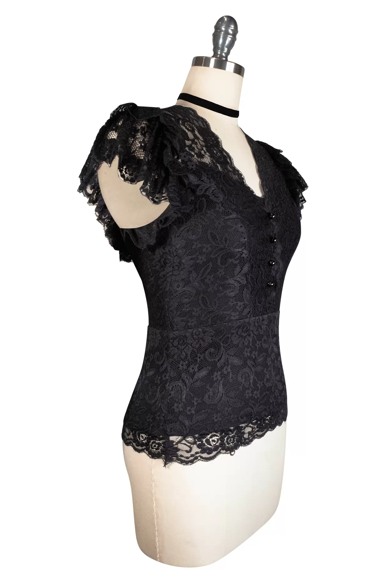 La Luna Lace Top (Black)