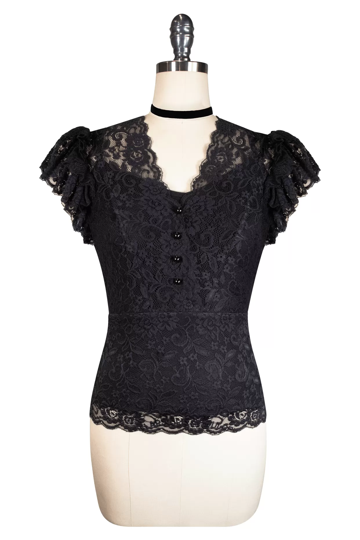 La Luna Lace Top (Black)