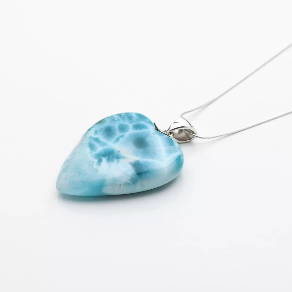 Larimar Heart Pendant Leela