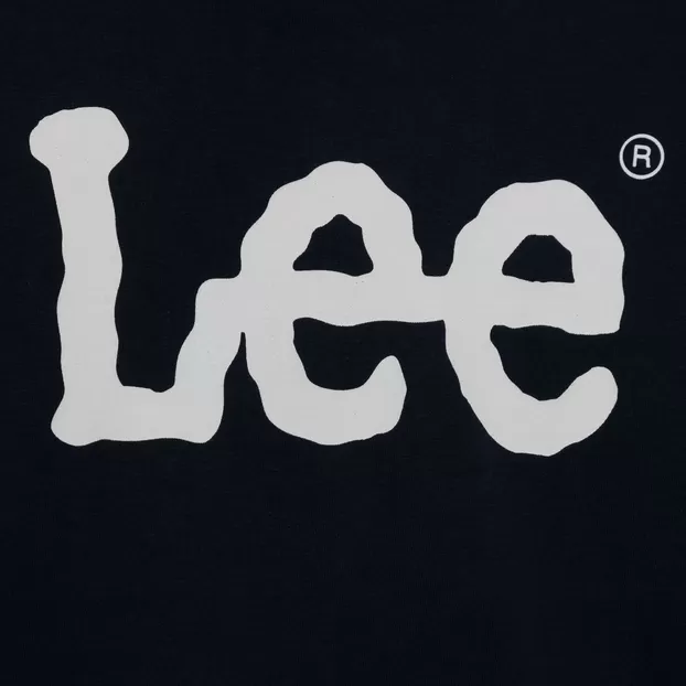 Lee Kids long sleeve boy's t-shirt with Wobbly Graphic Logo LEE0004 203 blue