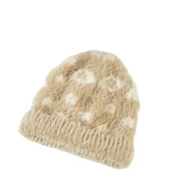 Leopard Patterned Beanie Hat