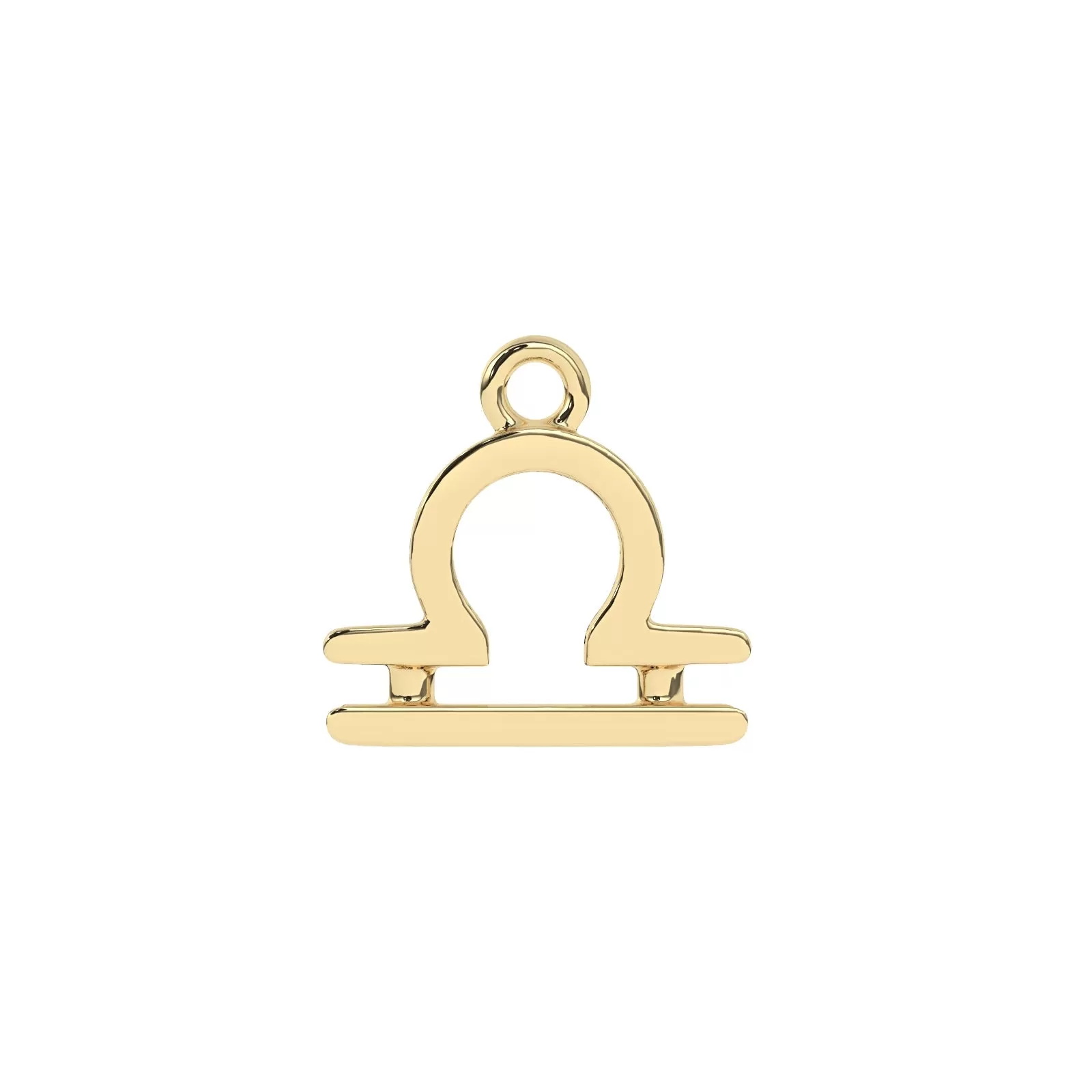 Libra Zodiac Charm | 10k Yellow Gold