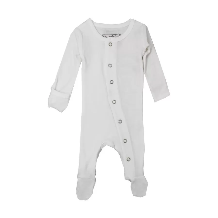 Loved baby - Organic Footed Overall - White