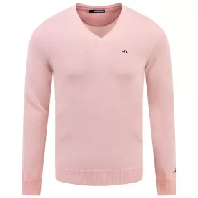 Lymann V-Neck Tour Merino Sweater Powder Pink - SS24