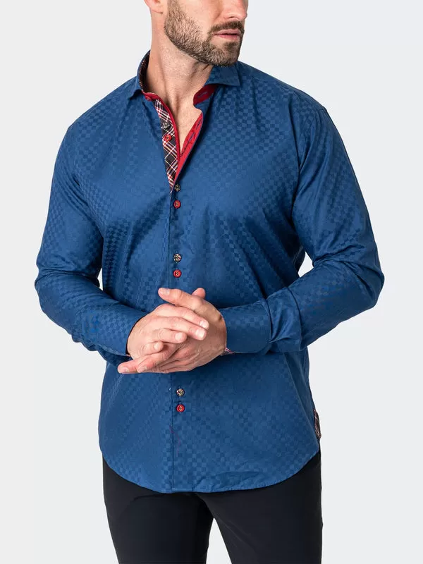 Maceoo Shirt | Mini Panam Square Navy