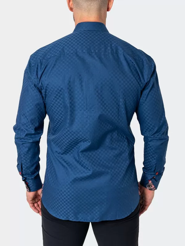 Maceoo Shirt | Mini Panam Square Navy