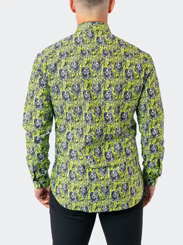 Maceoo Stretch Shirt | Fibonacci Jungle 70 Green