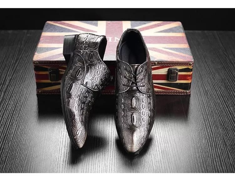 Men Crocodile Leather Shoes