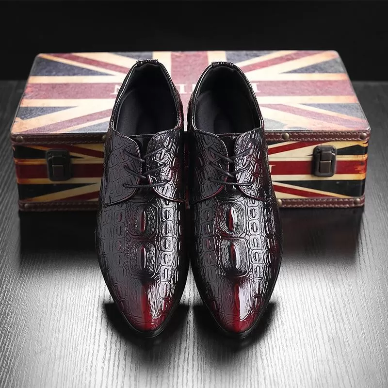 Men Crocodile Leather Shoes