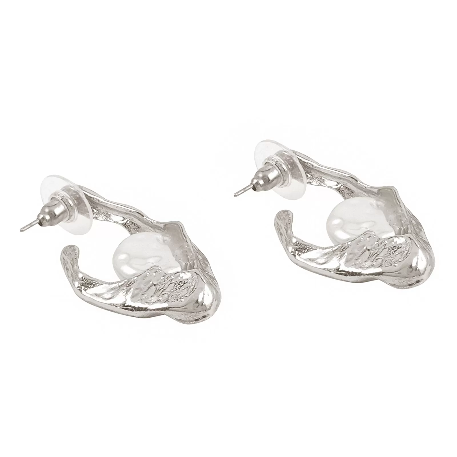 Nereida Pearl Silver Earrings