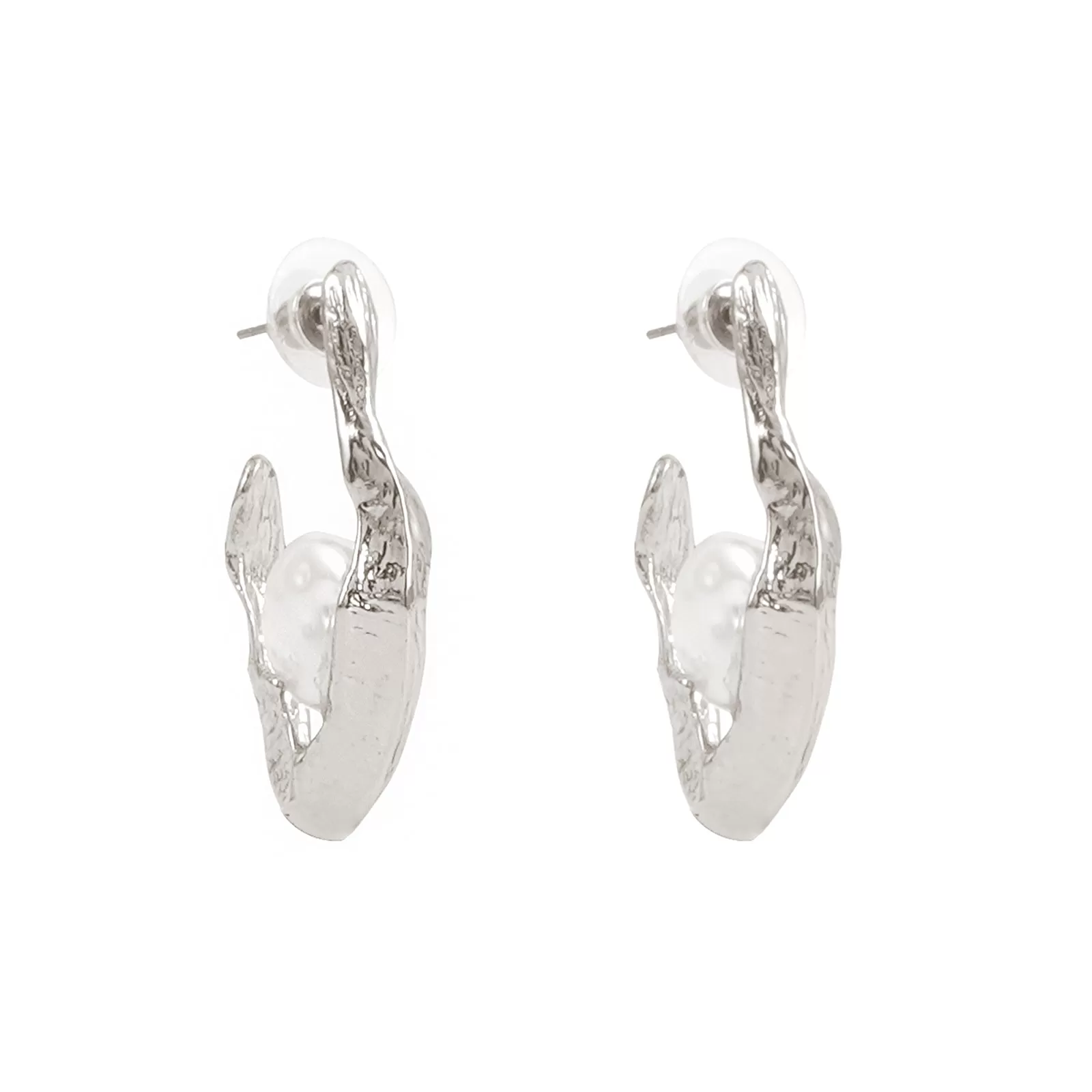 Nereida Pearl Silver Earrings