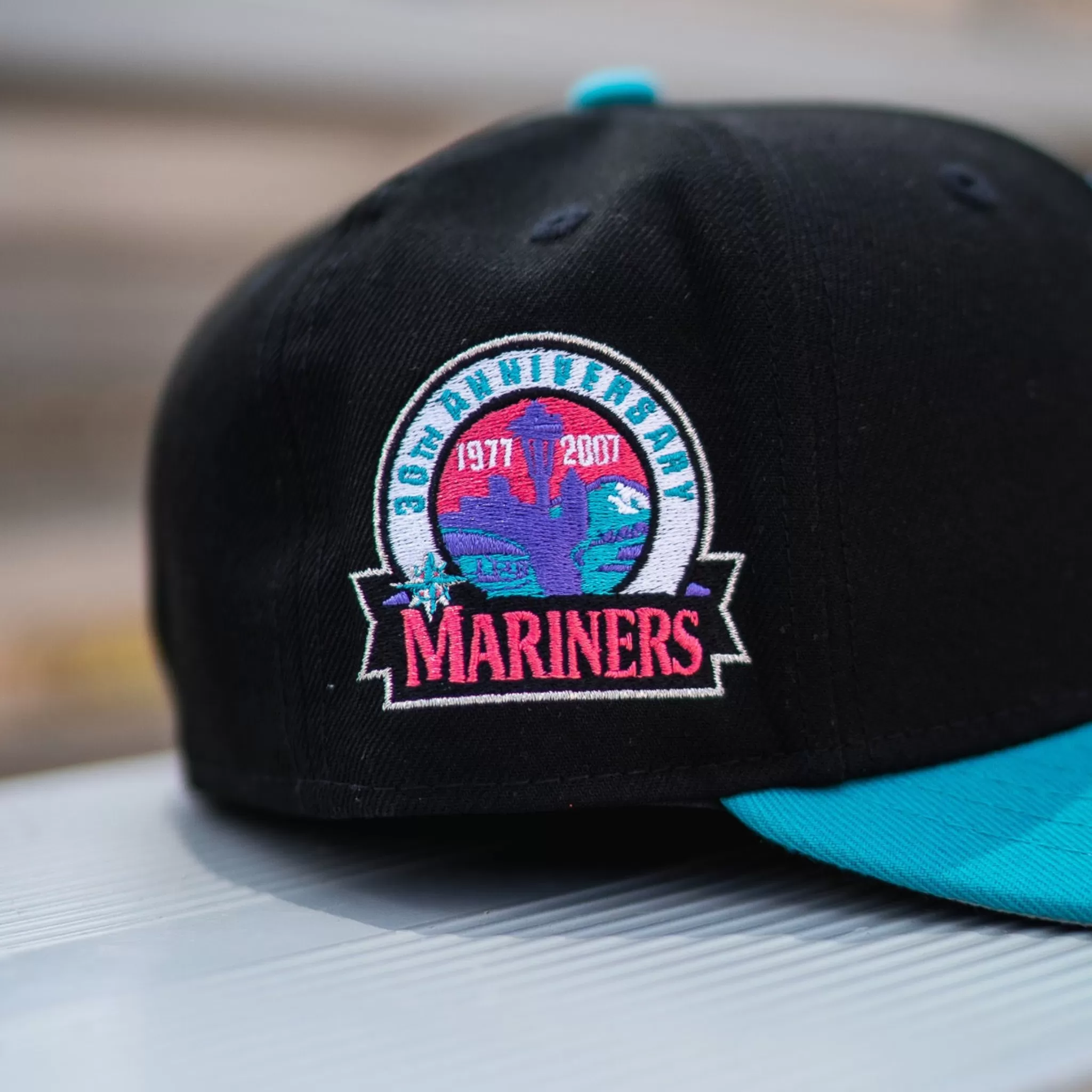 New Era Seattle Mariners 30th Anniversary Good Grey UV (Black/Teal)