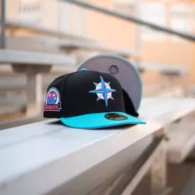 New Era Seattle Mariners 30th Anniversary Good Grey UV (Black/Teal)