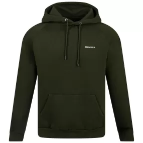 Organic Knitted Cotton Logo Hoodie Green - 2024