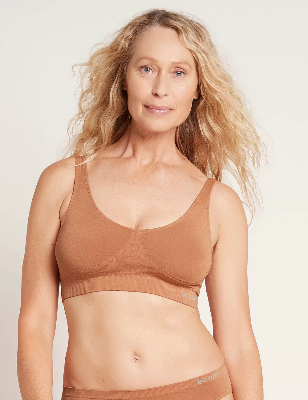 Padded Shaper Crop Bra - Nude 2