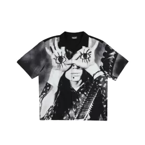 Pleasures x Sonic Youth Mens Star Power Camp Collar Shirt