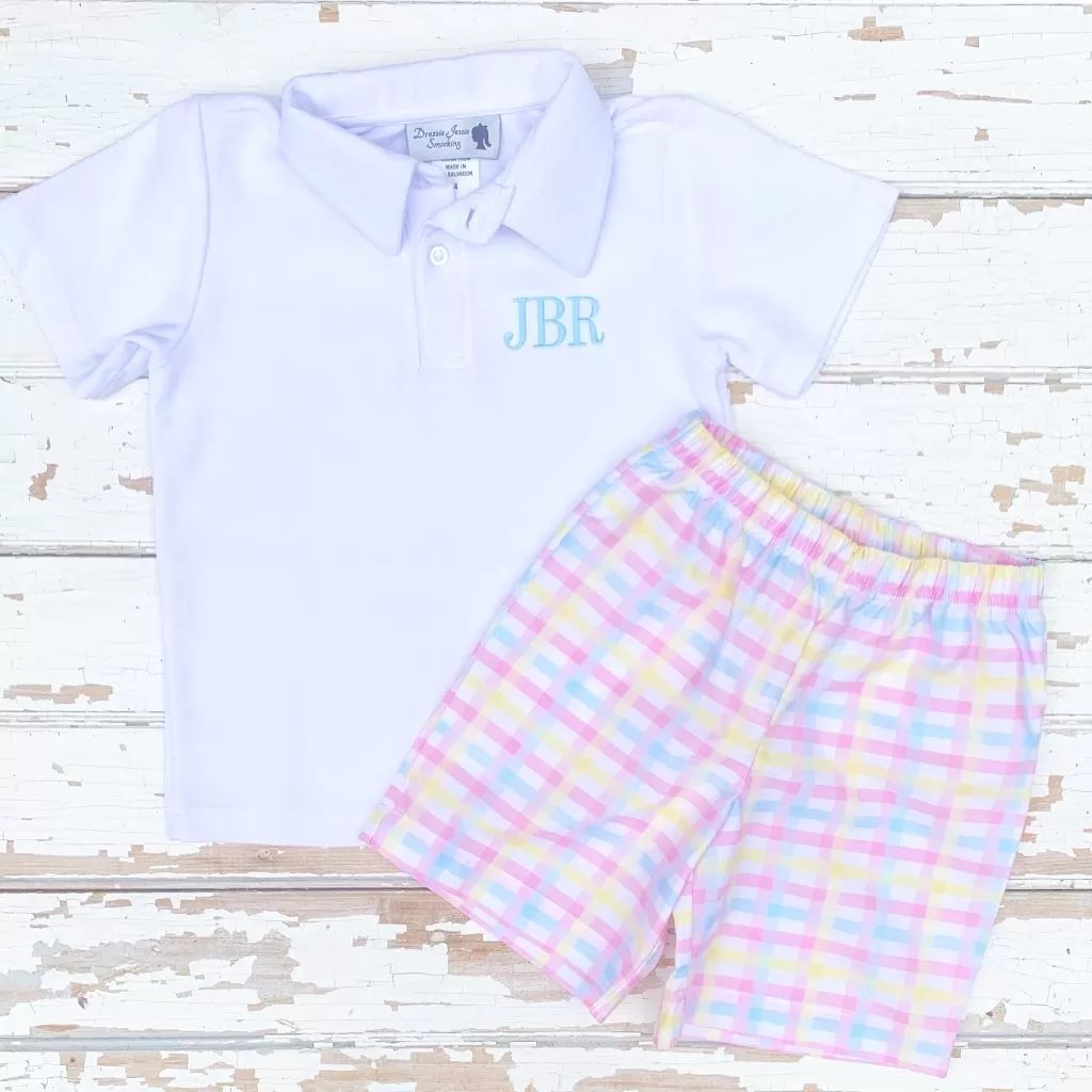 Preppy Plaid Short Set