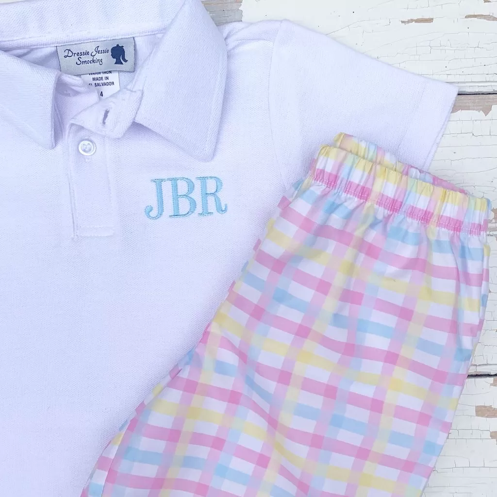 Preppy Plaid Short Set