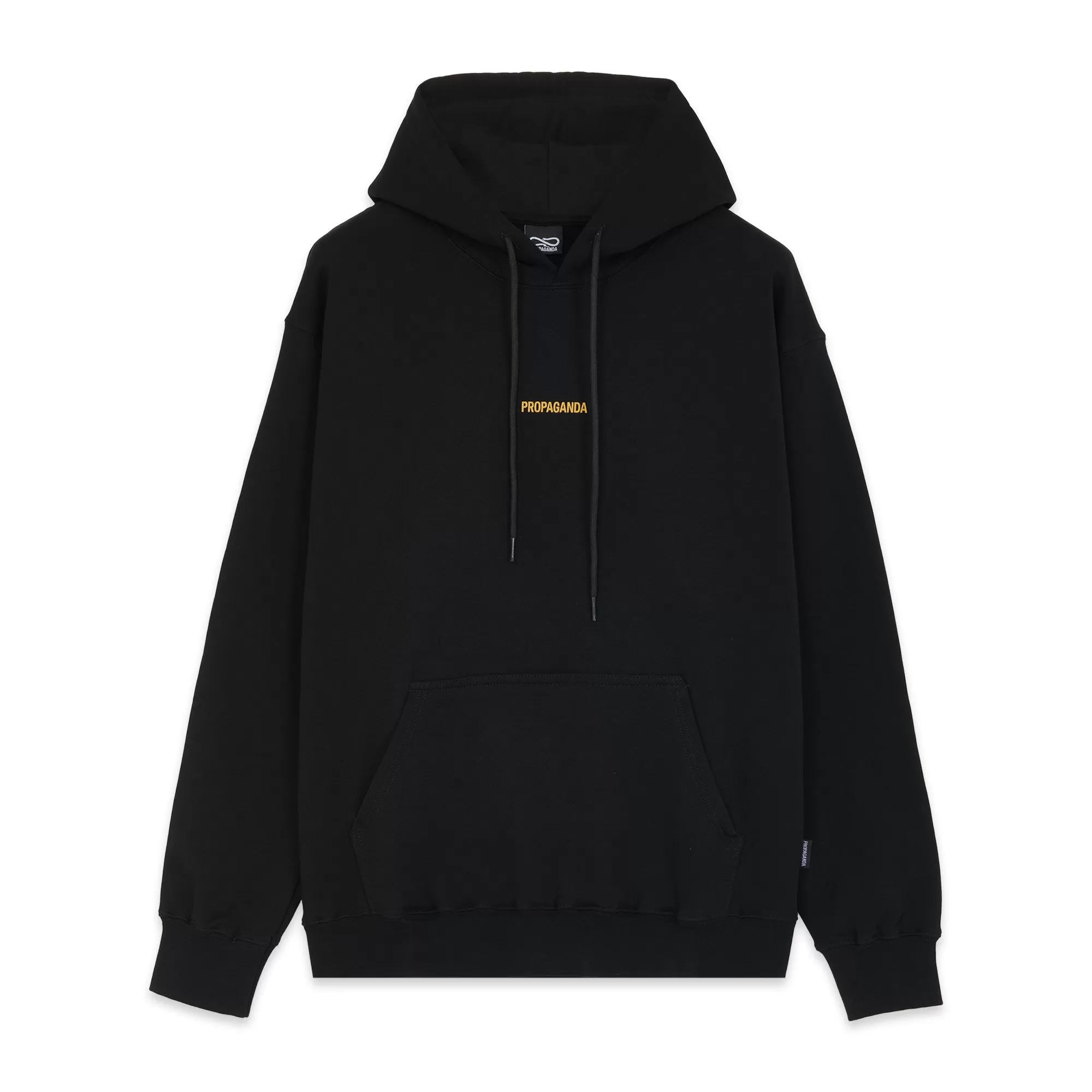 Propaganda hooded sweatshirt with kangaroo pockets Ribs Skin Hoodie 22FWPRFE824-01 black