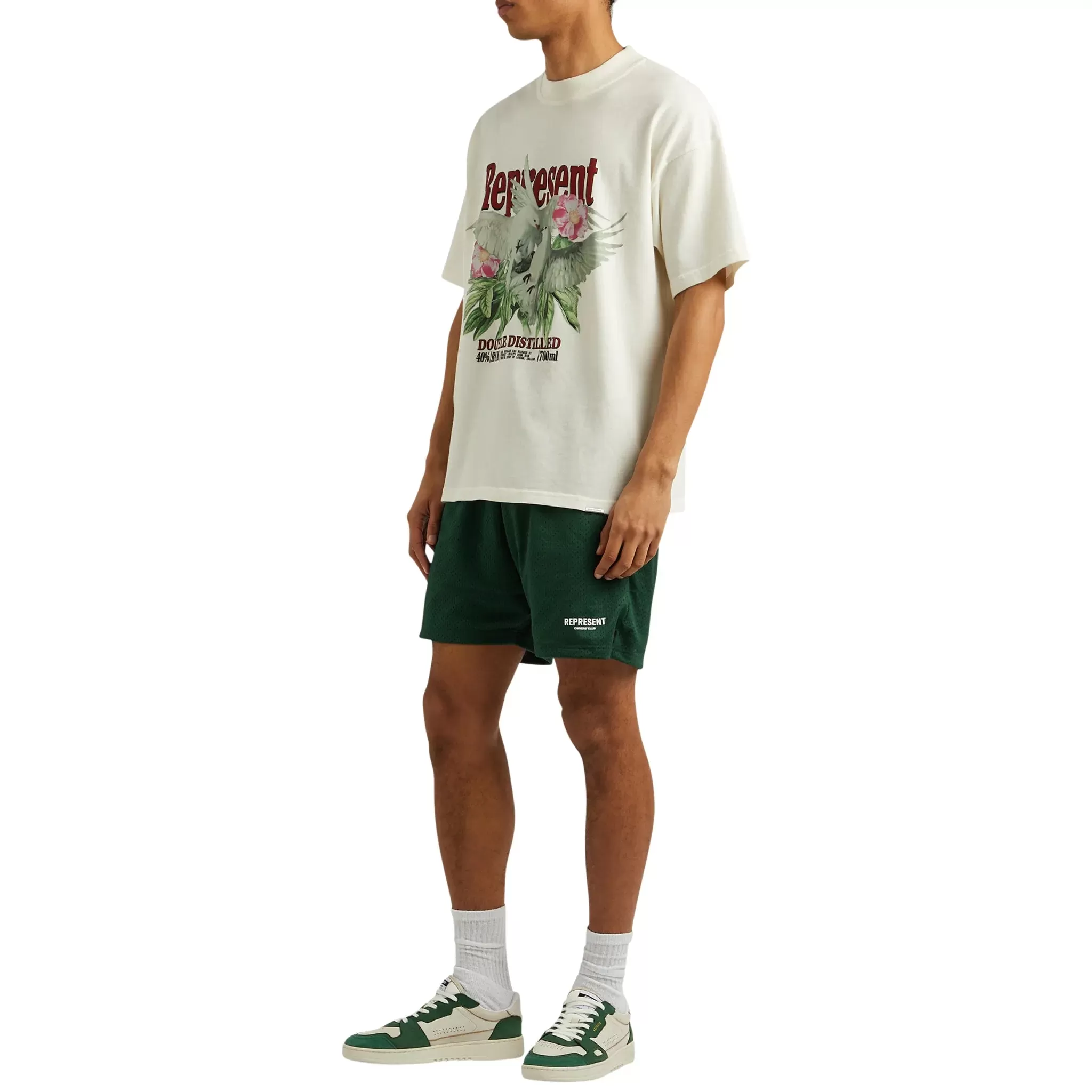 Represent Owners Club Mesh Racing Green Shorts