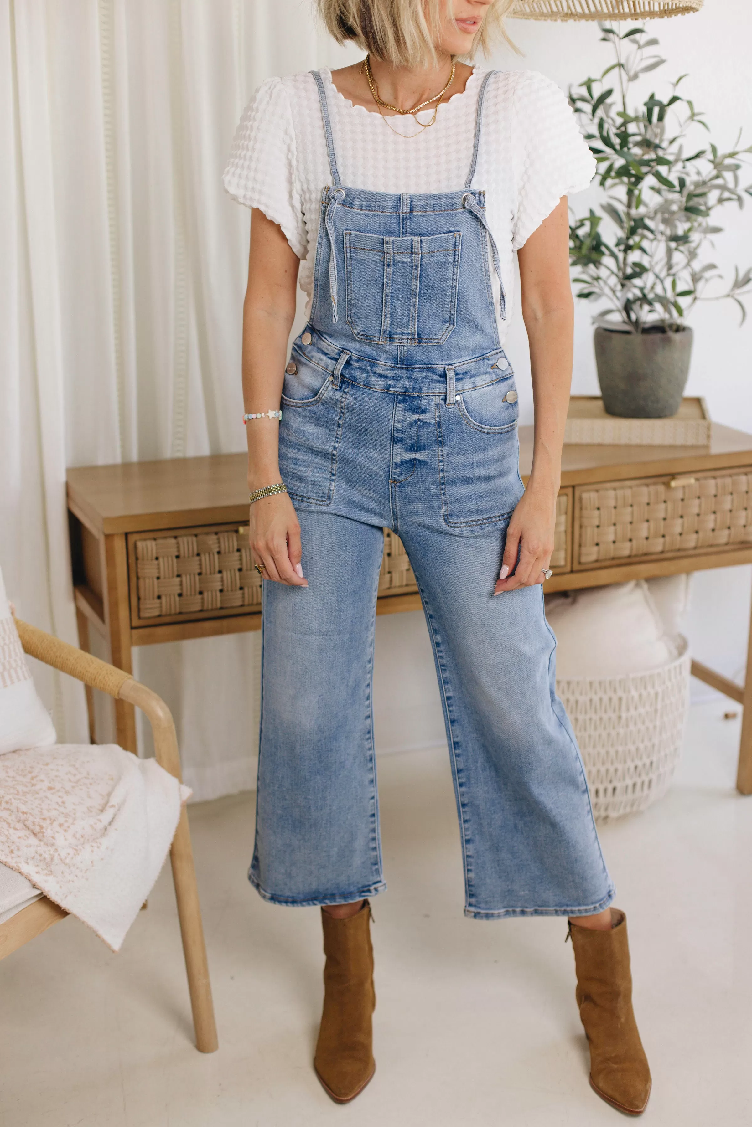 Risen - Crop Straight Overalls (S-3XL)