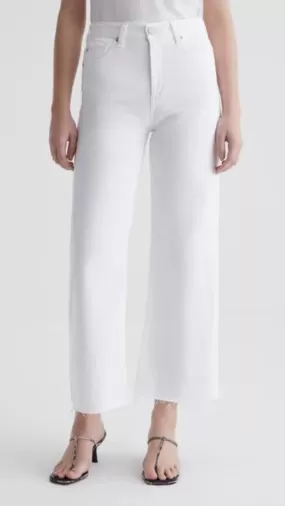 SAIGE WIDE LEG CROP - Modern White