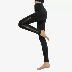 SALE - High Waist Side Mesh Insert Leggings