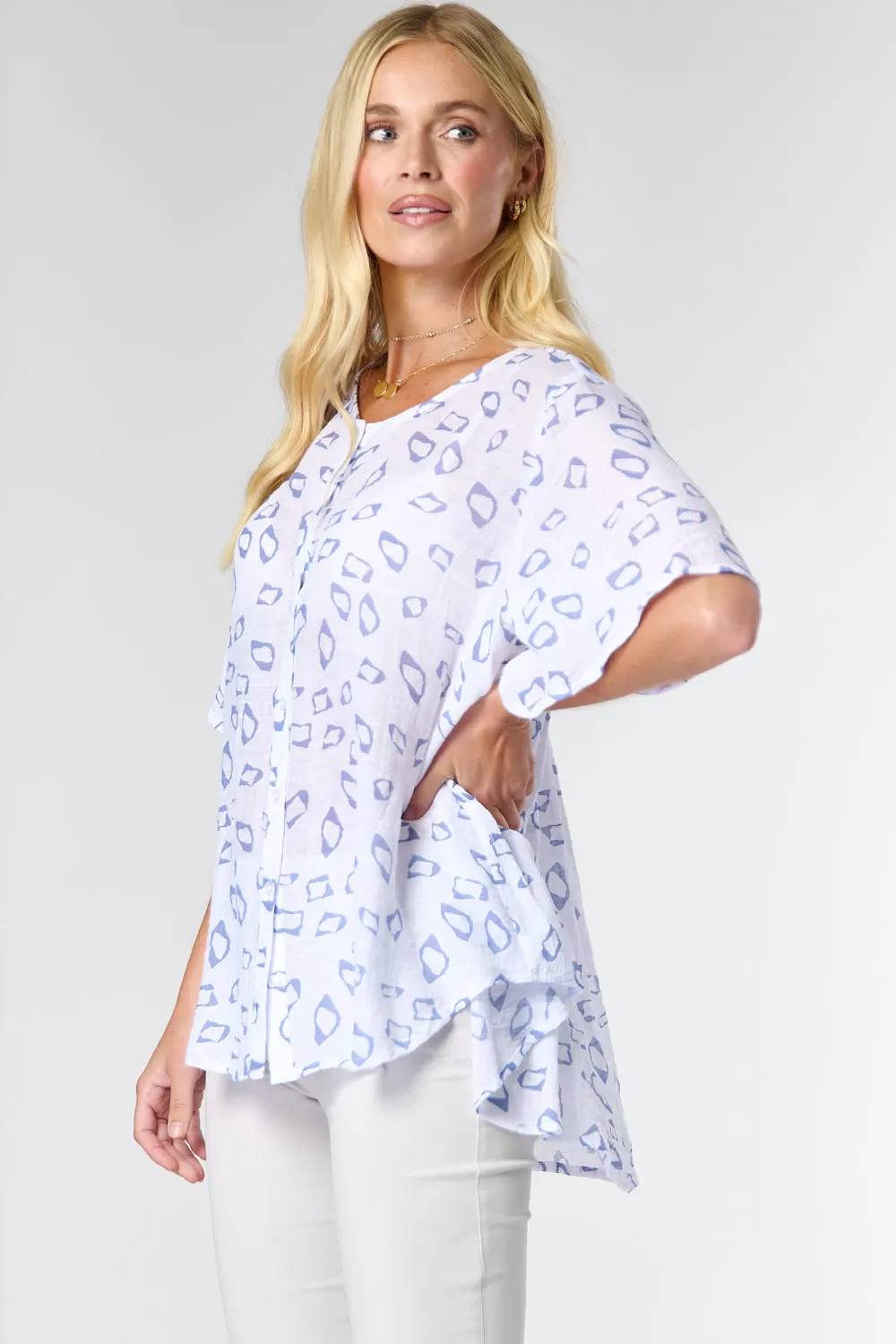 Saloos Angel Sleeve Swing Shirt