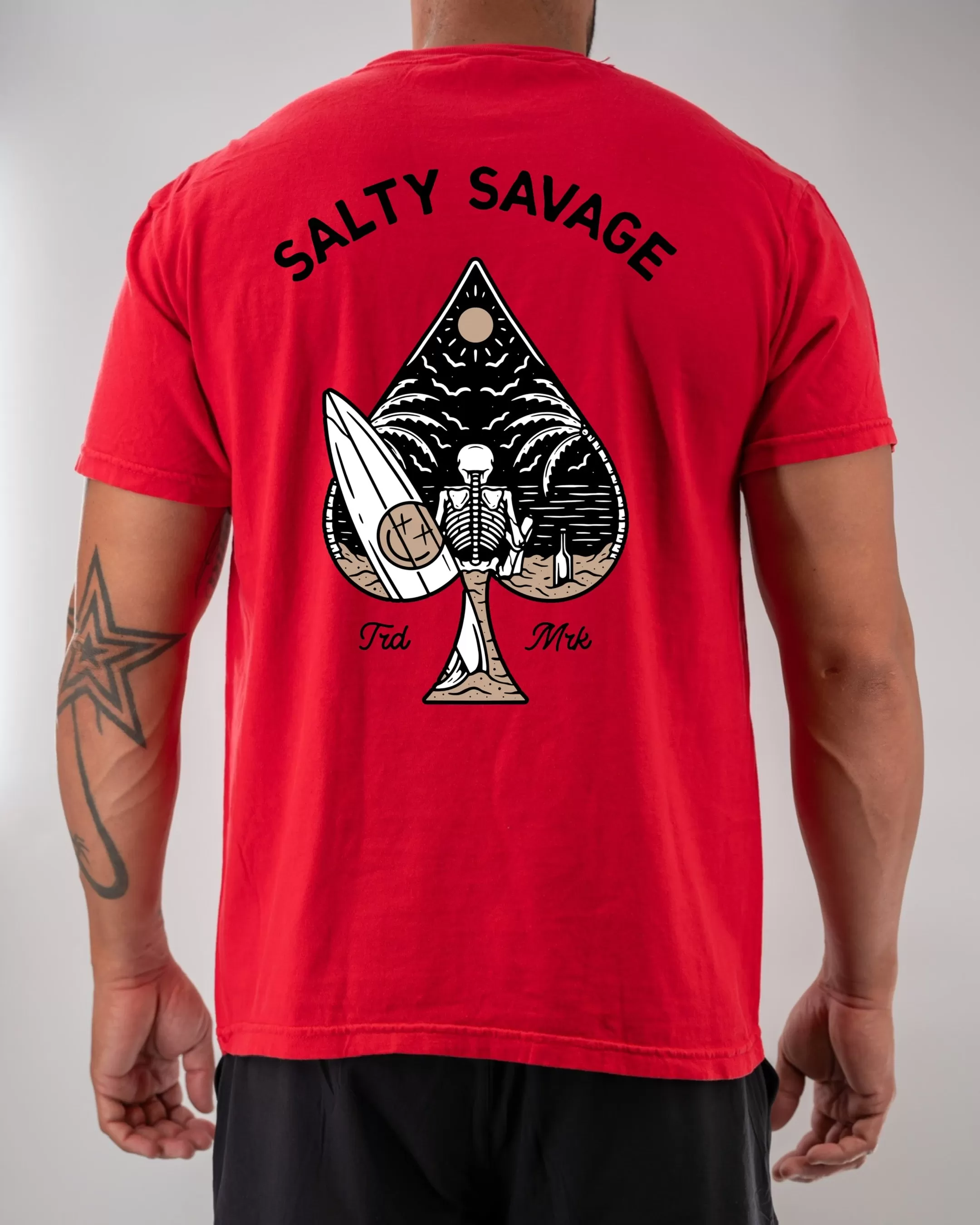 Salty Savage "Beach Spade" Pocket Tee