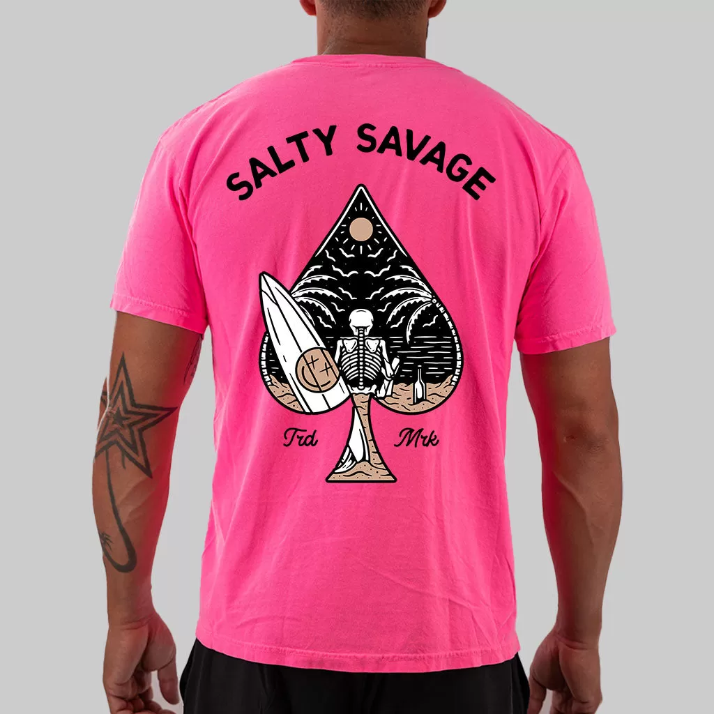 Salty Savage "Beach Spade" Pocket Tee