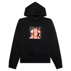 Scribble Logo Hoodie - Black