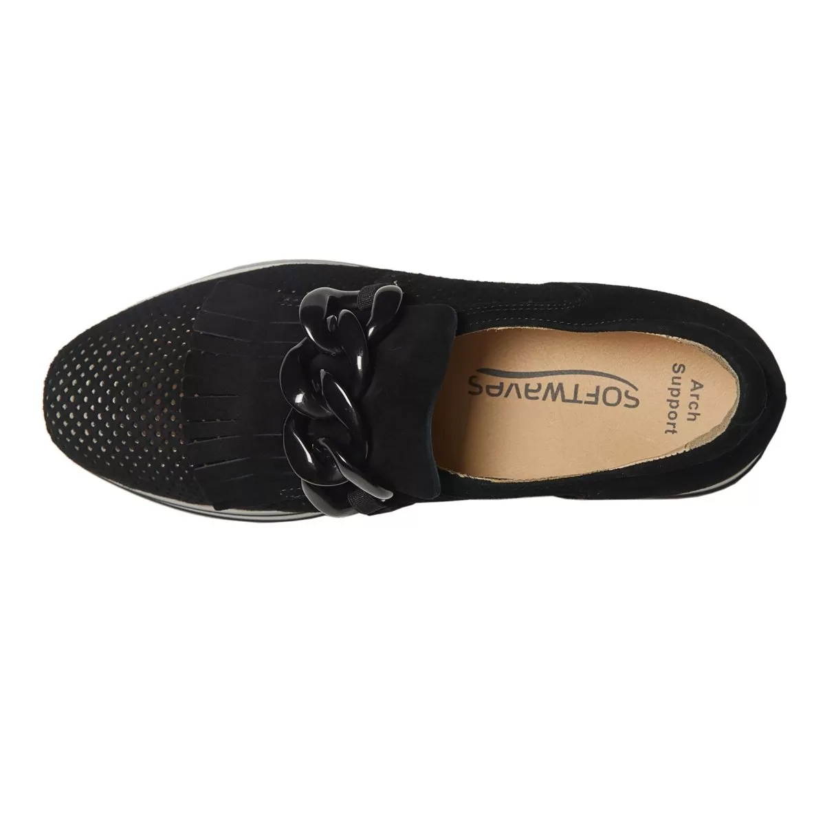 Softwaves Women's Caddie Black Suede