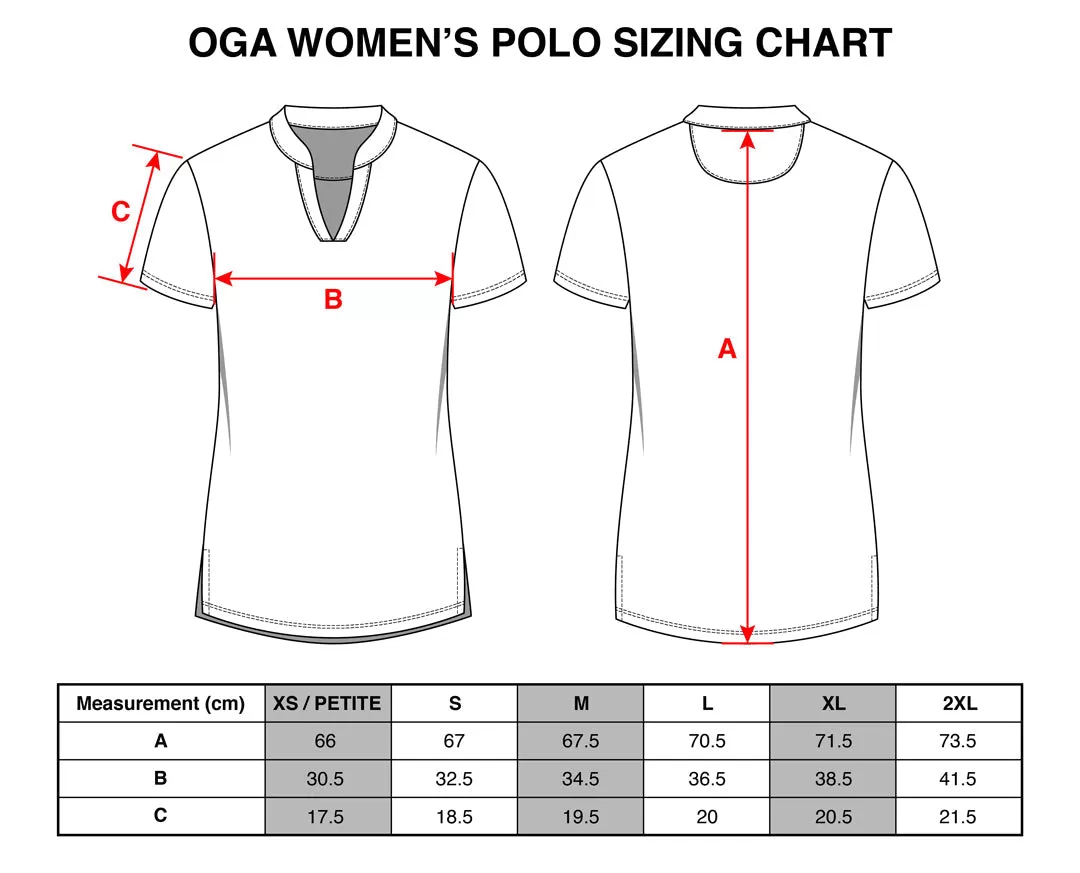 Swell Crimson Camo - OGA Ladies Polo - Crimson