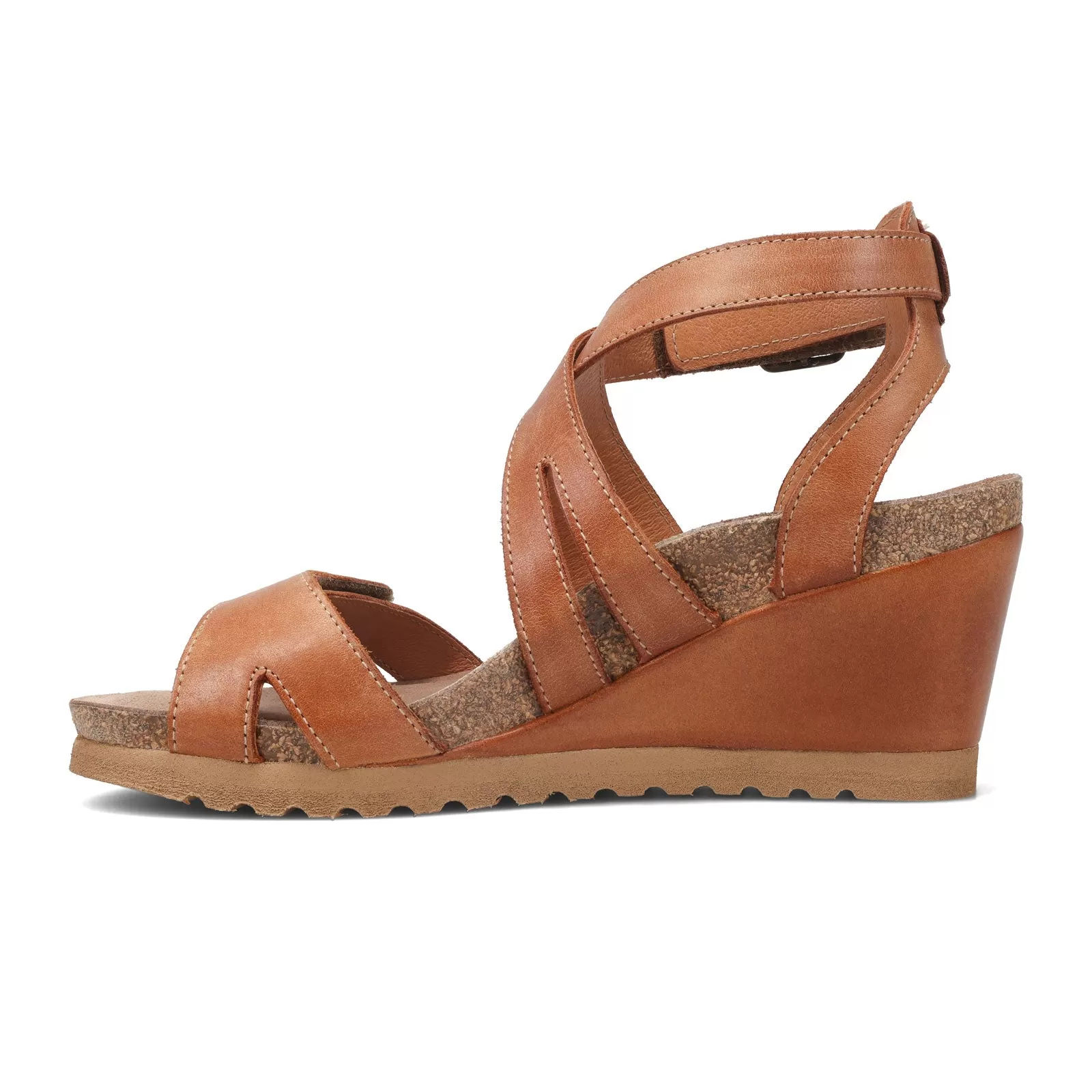 Taos Xcellent Wedge Sandal (Women) - Caramel