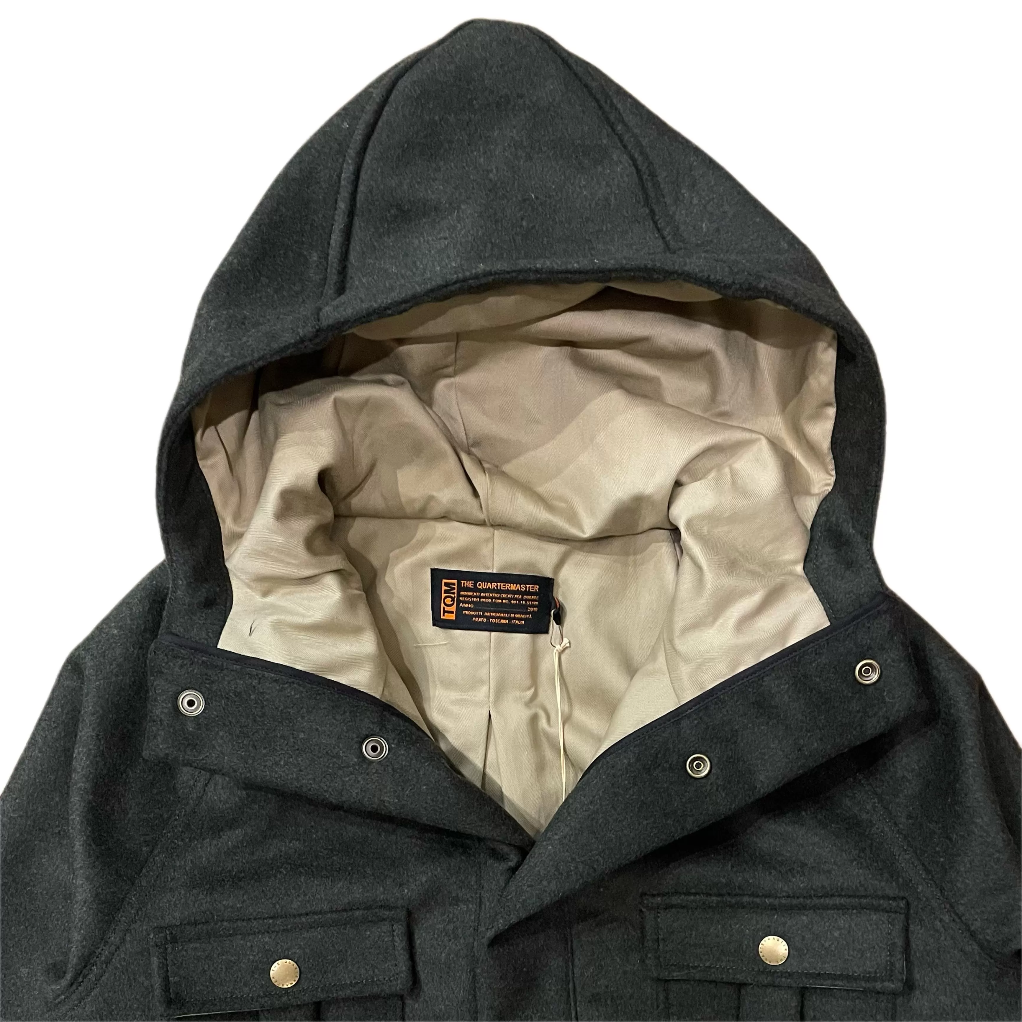 THE QUARTERMASTER Wool Anorak Jacket Green