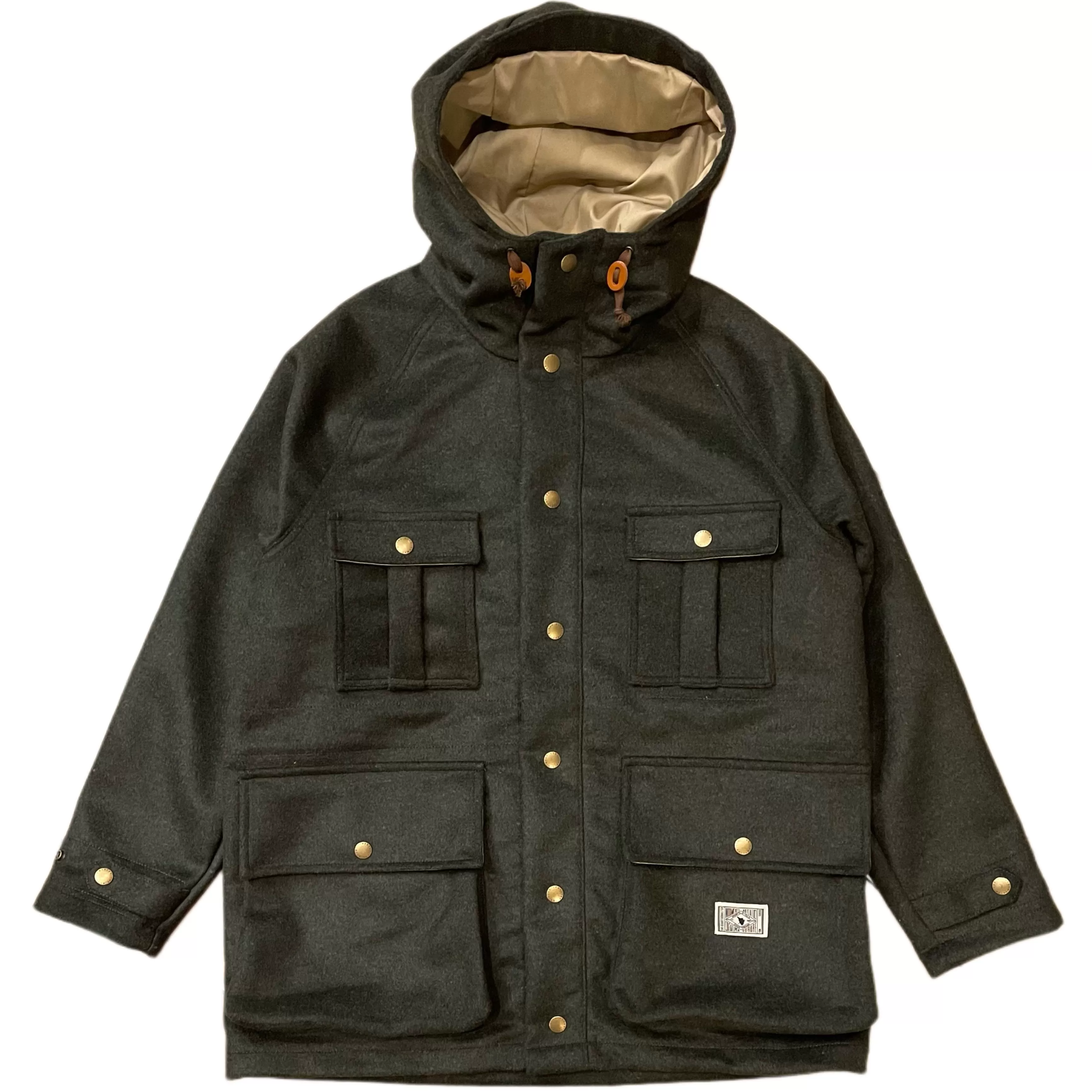 THE QUARTERMASTER Wool Anorak Jacket Green