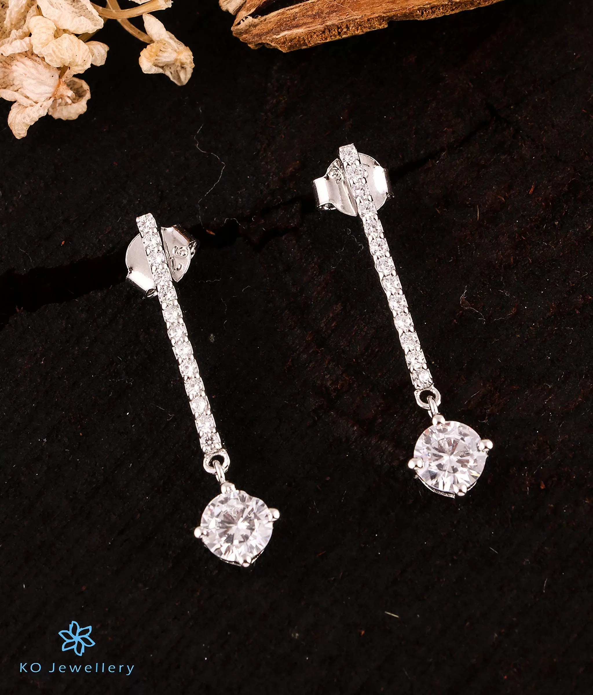 The Sizzling Sparkle Silver Earrings