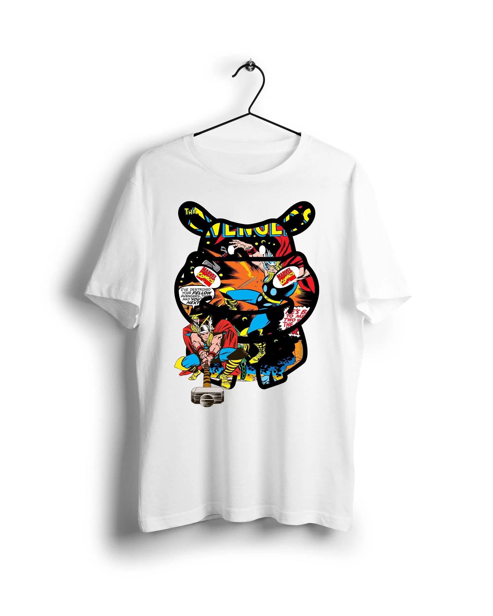 Thor Marvel X A Ravin Hippo - Digital Graphics Basic T-shirt White