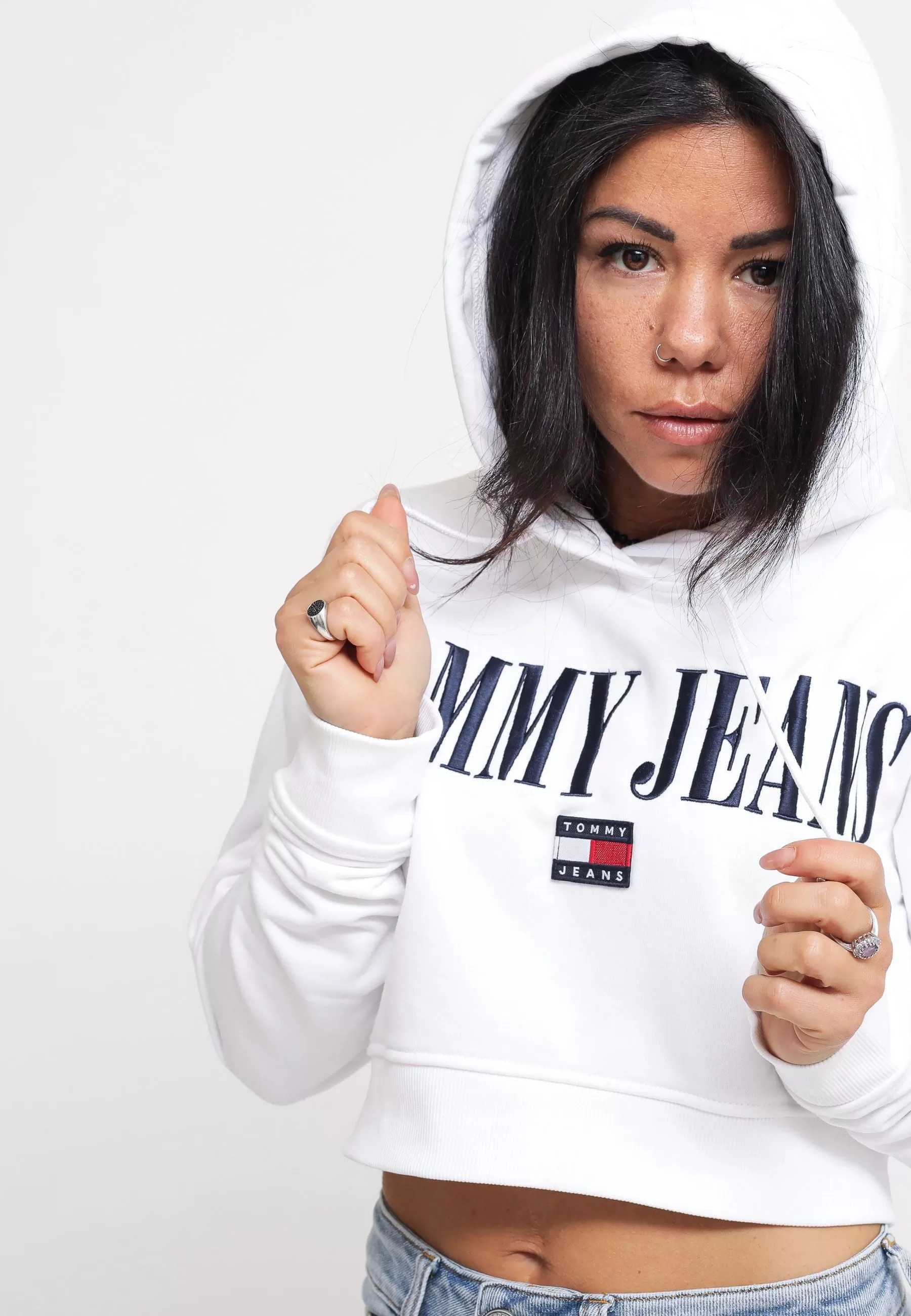 Tjw Sp Crop Archive 2 Hoodie - White