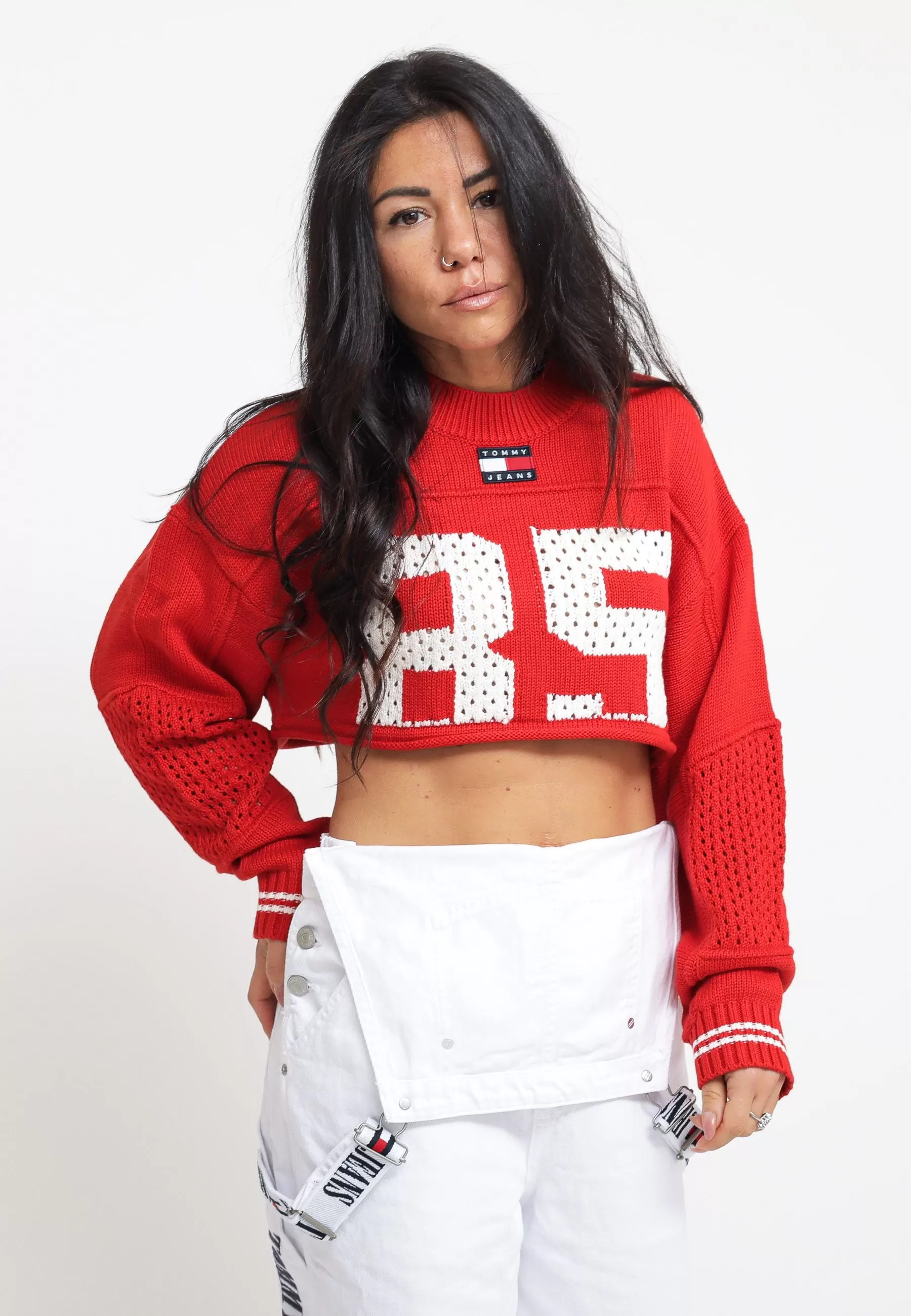 Tjw Super Crop 85 Sweater - Deep Crimson